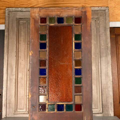 #41680 32x96 Salvaged Victorian Wood Entry Door image 2