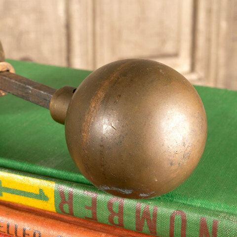 #42396 Antique Solid Brass Sphere Doorknobs image 2
