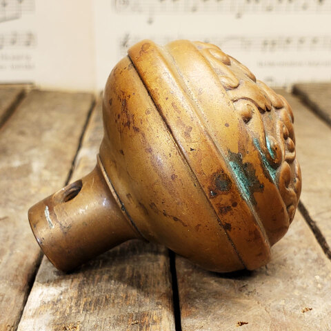 #43112 Antique Reading Single Brass Doorknob image 4