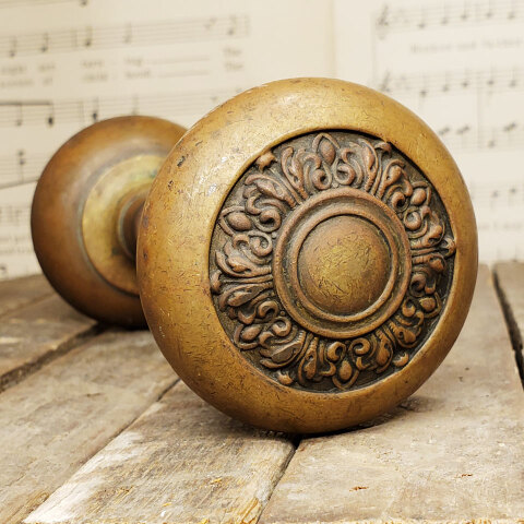#43114 Antique Russell & Erwin St Julien Doorknobs image 2