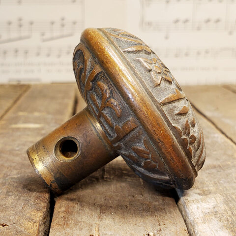 #43118 Antique Lockwood Single Bronze Doorknob image 2