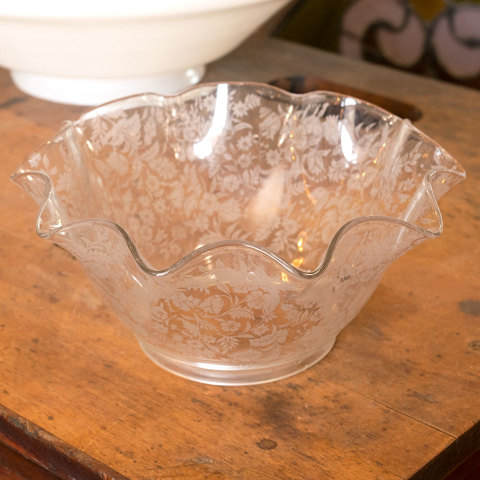#4333 Antique Etched Glass Shade image 5