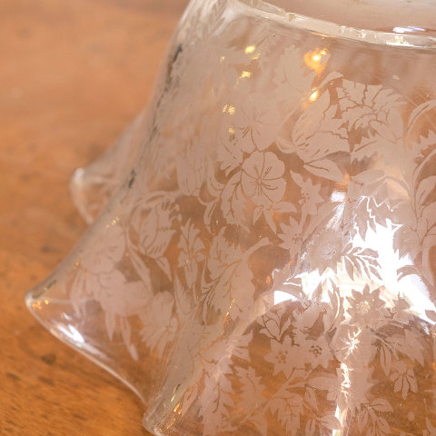 #4333 Antique Etched Glass Shade image 2