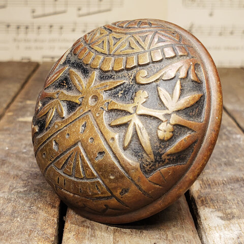 #43348 Antique Branford Oriental Single Doorknob image 3