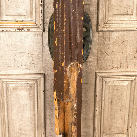 #43810 Salvaged Antique Wood Staircase Newel Post image 6