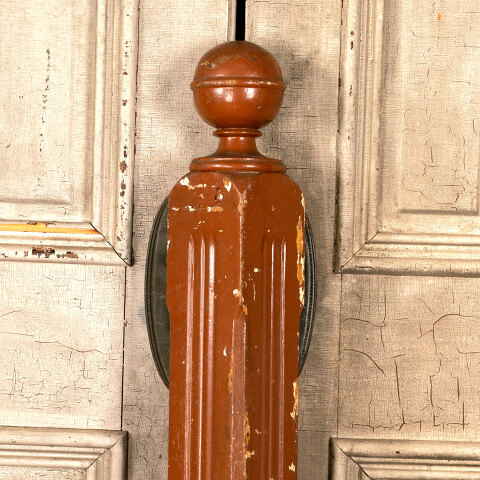 #43811 Salvaged Antique Wood Staircase Newel Post image 3