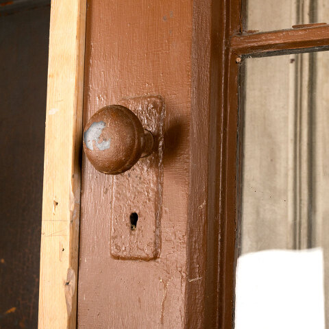 #43839 46x94 Arched Top 12 Lite Wood Dutch Door image 4