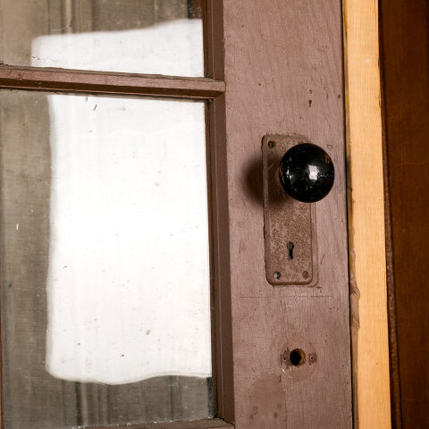 #43839 46x94 Arched Top 12 Lite Wood Dutch Door image 8
