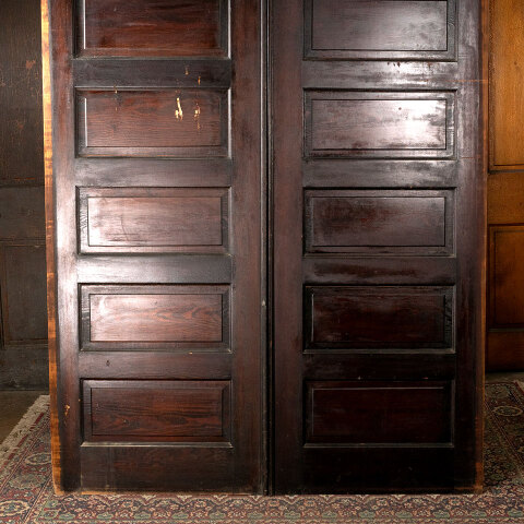 #43860 62x89 Salvaged Antique 6 Panel Pocket Doors image 6