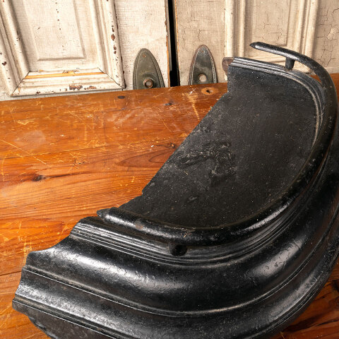 #43902 Antique Cast Iron Fireplace Fender image 6