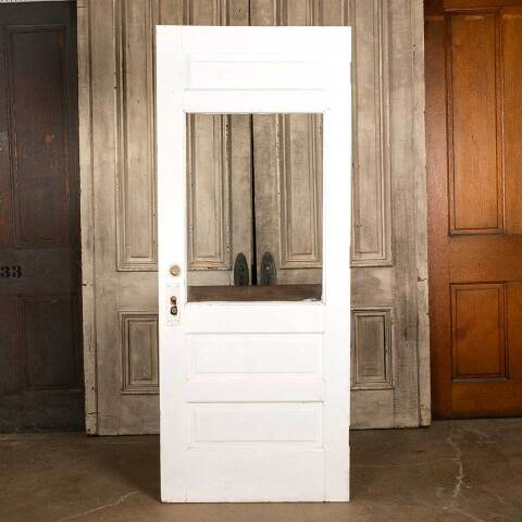 #43988 32x80 Salvaged Antique Half Lite Entry Door image 4
