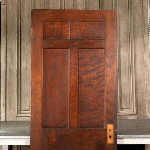 #44198 32x80 Salvaged Antique 6 Panel Interior Door image 2