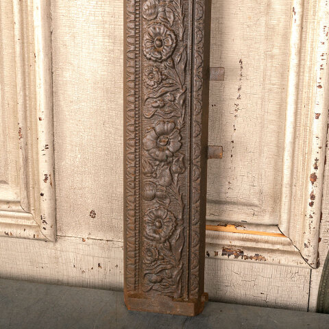 #44261 Salvaged Antique Cast Iron Fireplace Surround image 4