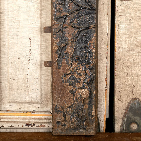 #44276 Salvaged Antique Cast Iron Fireplace Surround image 6
