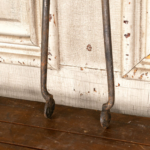#44700 Antique Cast Iron Fireplace Tongs image 3