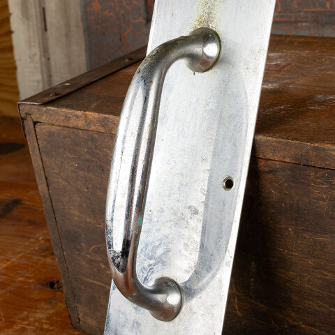 #44834 Vintage Chrome Door Pull Handle Hardware image 3