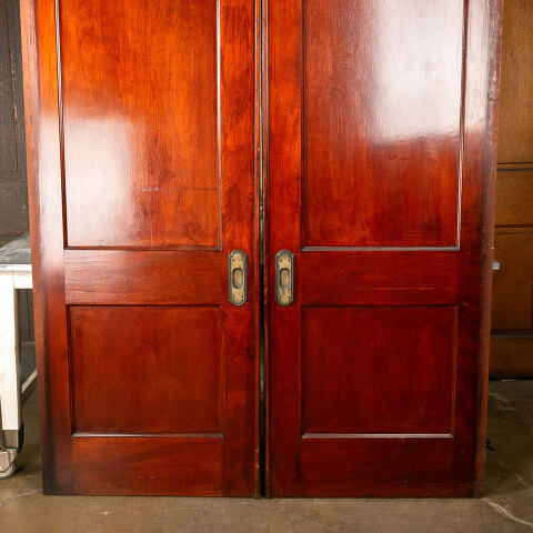 #44851 62x80 Salvaged Antique 2 Panel Pocket Doors image 3