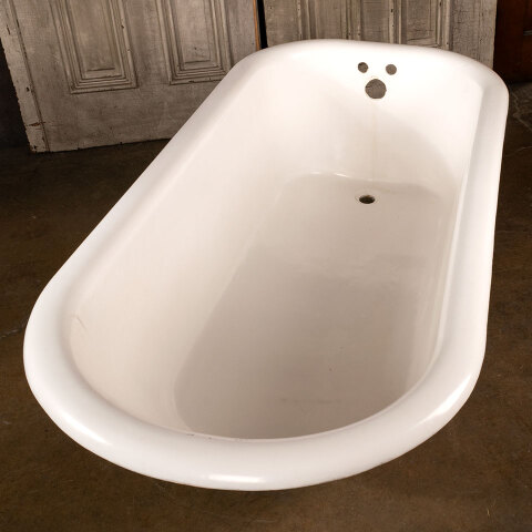 #44874 30x60 Antique Cast Iron Clawfoot Bathtub image 3