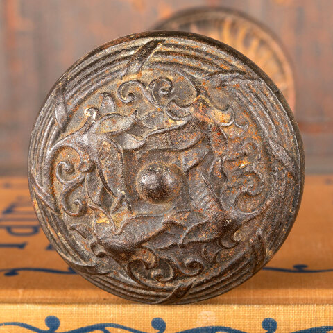 #44949 Antique Lockwood Rochefort Doorknobs image 2
