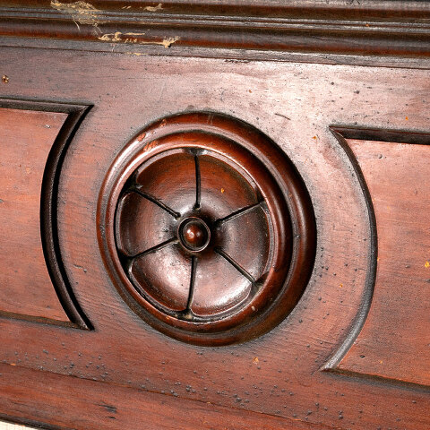 #44964 Salvaged Antique Wood Fireplace Mantel image 8