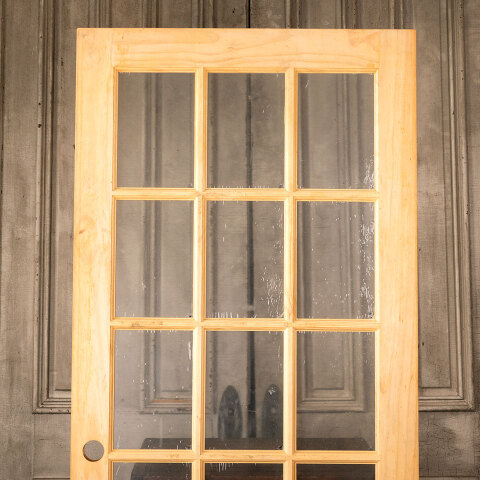 #45038 36x80 Modern 15 Lite Wood French Door image 5