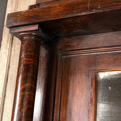 #45050 Salvaged Fireplace Mantel w/ Beveled Mirror image 5