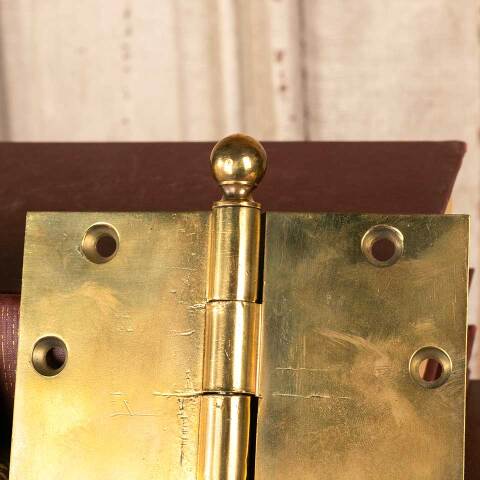 #45557 5" Antique Brass Door Hinges Hardware image 4