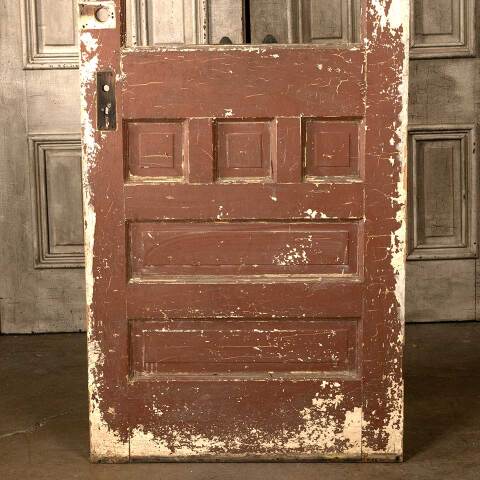 #45627 32x78 Salvaged Antique Half Lite Entry Door image 8