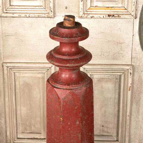 #46105 Salvaged Antique Wood Staircase Newel Post image 5