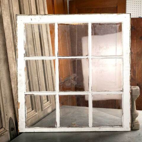 #46385 Antique Divided 9 Lite Wood Window Sash image 3