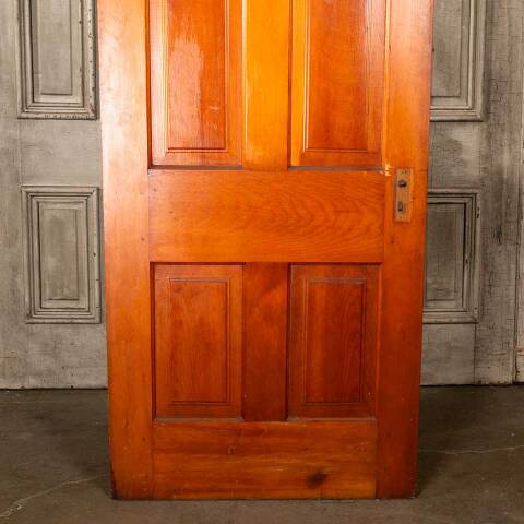 #46855 32x80 Antique Pine 4 Panel Interior Door image 3