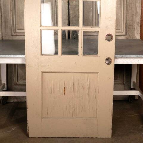 #47057 34x81 Antique 12 Lite Wood Entry Door image 3