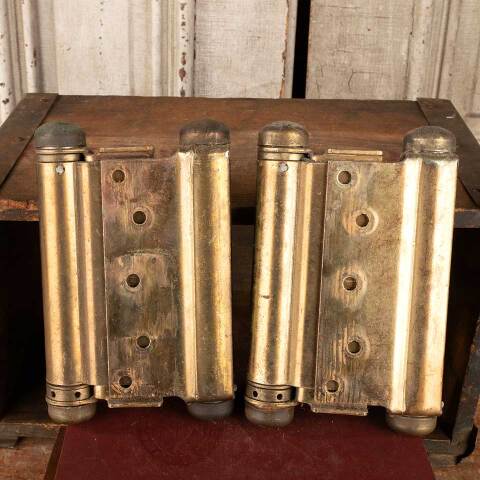 #47148 Antique Heavy Duty Spring Loaded Hinges image 4