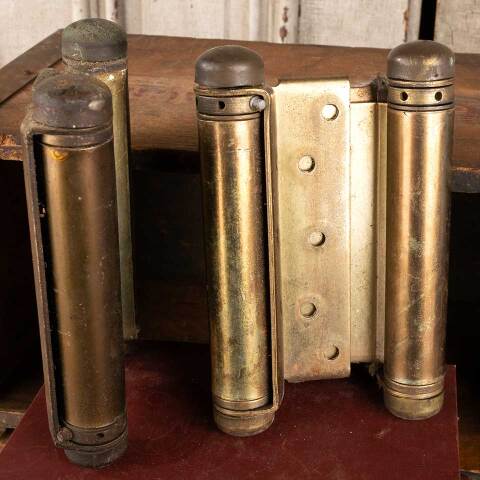 #47148 Antique Heavy Duty Spring Loaded Hinges image 6