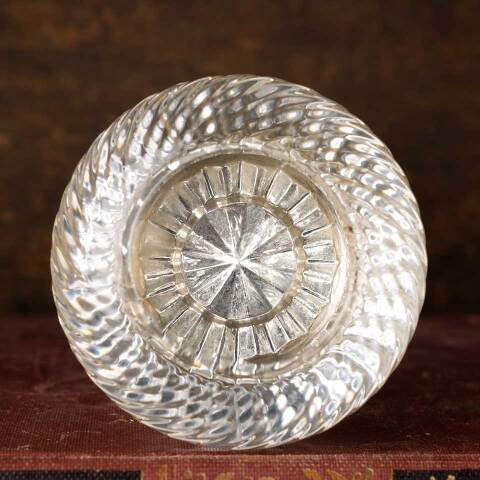 #47465 Antique Corbin Spiral Glass Doorknob Set image 2