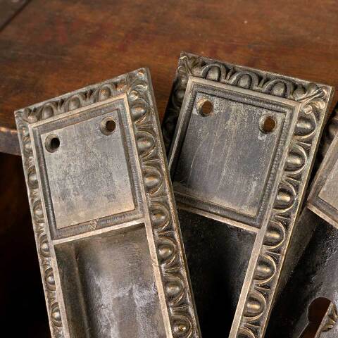 #47475 Salvaged Antique Pocket Door Hardware Pulls image 5