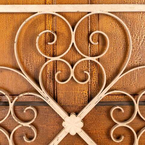 #47736 Salvaged Vintage Wrought Iron Window Panel image 2