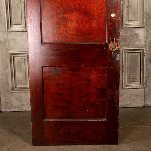 #48059 30x77 Antique 2 Panel Pine Interior Door image 3