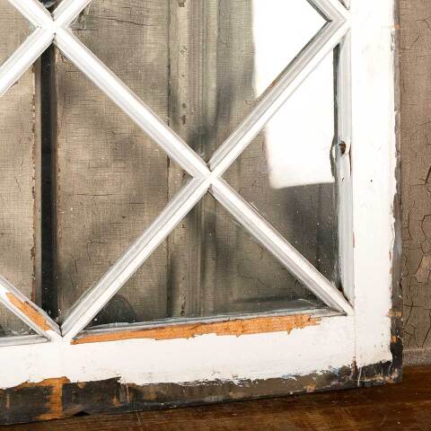 #48090 Salvaged Antique Divided Lite Wood Window image 8