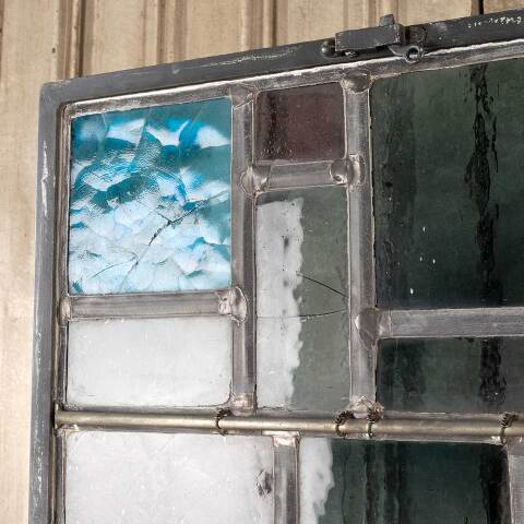 #48133 23x31 Vintage Stained Glass Window Panel image 8