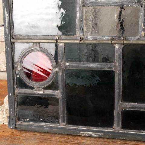#48134 23x31 Vintage Stained Glass Window Panel image 7