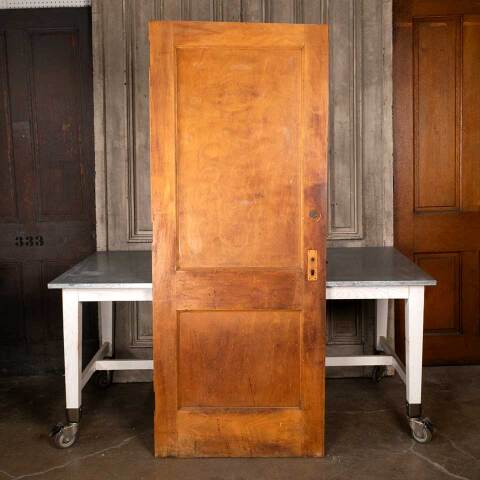 #48184 32x79 Antique 2 Panel Wood Interior Door image 5