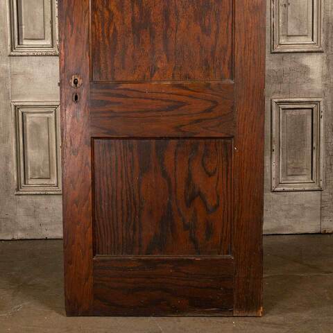 #48189 30x79 Salvaged 2 Panel Oak Interior Door image 6
