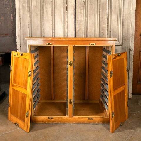 #48262 Vintage Wood Sample Storage Cabinet image 4