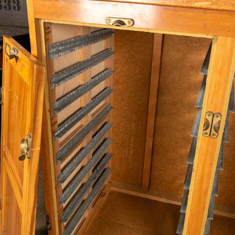#48262 Vintage Wood Sample Storage Cabinet image 5