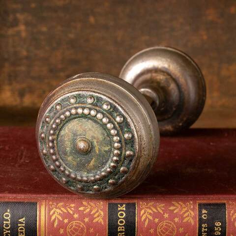#48589 Antique Corbin Como Doorknobs image 4