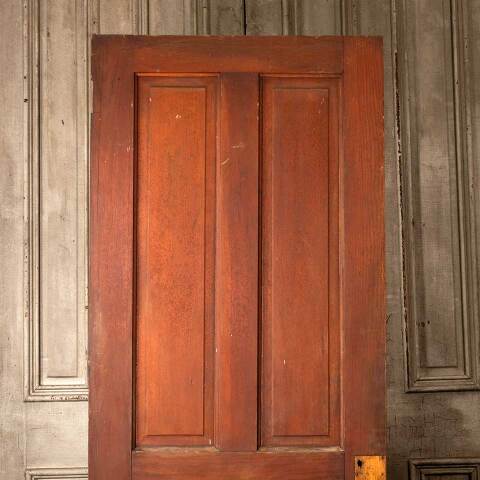 #48722 30x76 Antique 4 Panel Pine Interior Door image 2