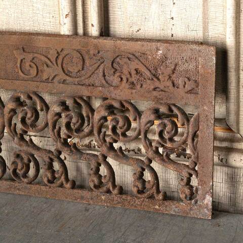 #48947 Antique Cast Iron Fireplace Ember Screen image 3