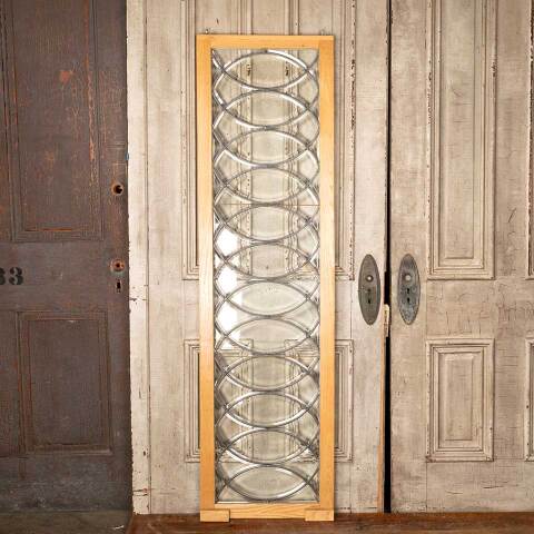 #49183 Antique Leaded Glass Transom Window Panel image 6