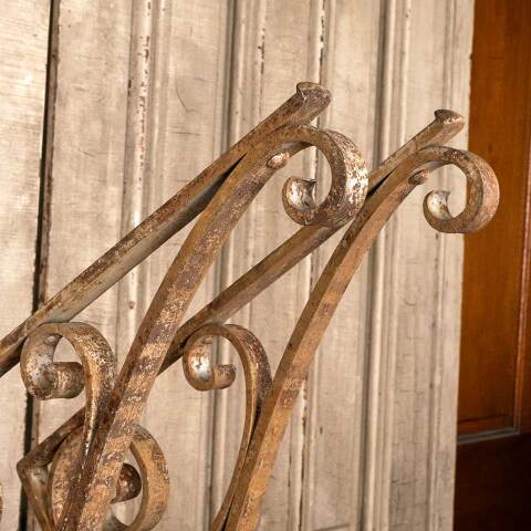 #49628 Pair of Antique Wrought Iron Brackets image 5